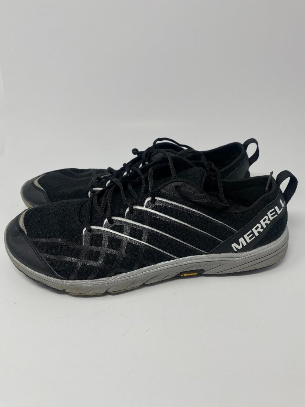 Merrell Bare Access 2 Shoes Sneakers Mens 13 Black Silver Minimalist Vibram Run